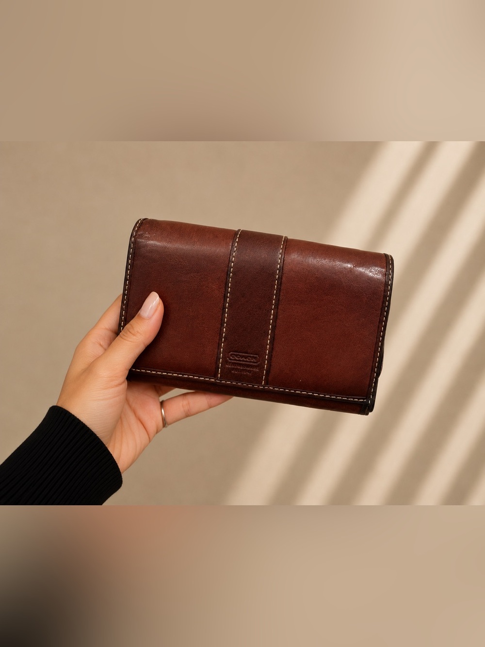 Vintage Coach Hamptons Rare Oxblood  Wallet